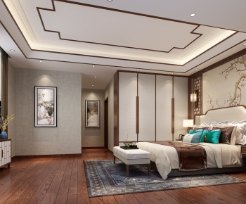 New Chinese Style Bedroom-ID:214760351