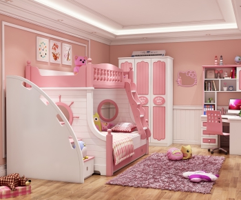 American Style Girl's Room Daughter's Room-ID:666019965