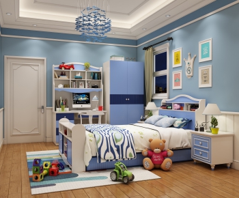 Mediterranean Style Children's Room-ID:824162968