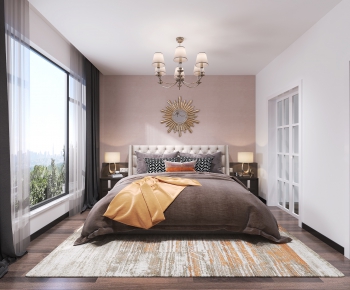 Simple European Style Bedroom-ID:984990656