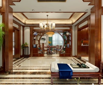 New Chinese Style Dining Room-ID:633815055