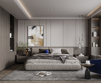 Modern Wabi-sabi Style Bedroom-ID:781512985