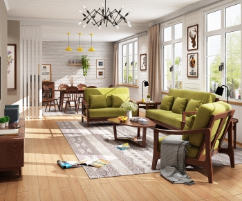 Nordic Style A Living Room-ID:688997031