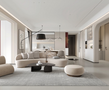 Wabi-sabi Style A Living Room-ID:582055092