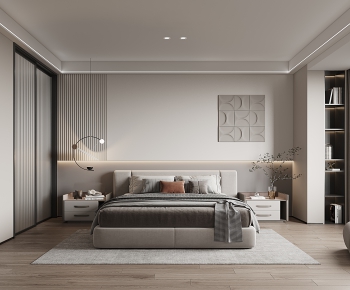 Modern Wabi-sabi Style Bedroom-ID:857970959