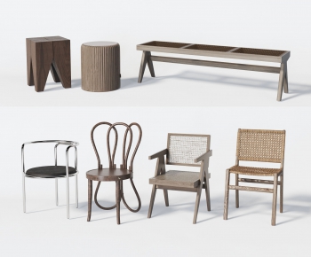 Wabi-sabi Style Single Chair-ID:546911005