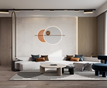 Wabi-sabi Style A Living Room-ID:629781013