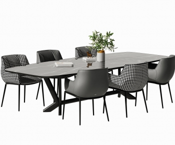 Modern Dining Table And Chairs-ID:357410971