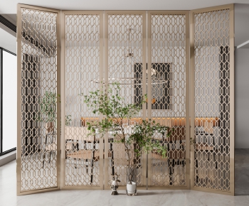 Modern Metal Screen Partition-ID:132057916