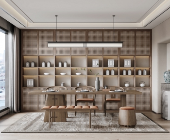 New Chinese Style Dining Room-ID:648797992