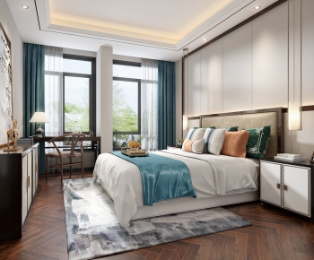 New Chinese Style Bedroom-ID:646155125