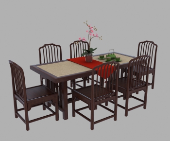 New Chinese Style Tea Tables And Chairs-ID:679260024