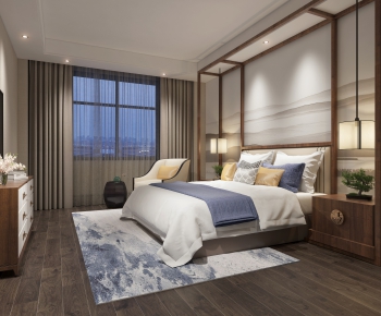 New Chinese Style Bedroom-ID:242850872