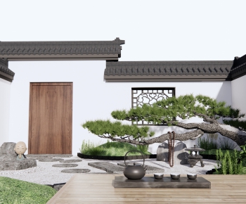 新中式庭院/景观-ID:880040881