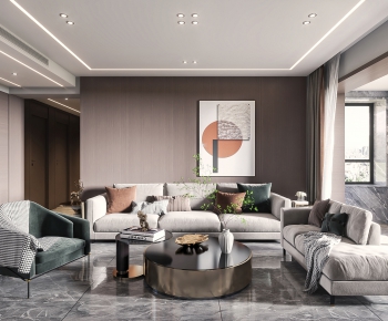 Modern A Living Room-ID:712605957