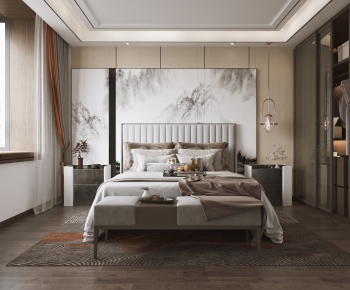 New Chinese Style Bedroom-ID:958046911