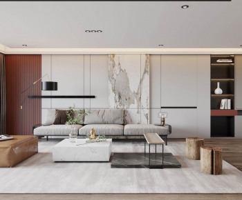 Modern A Living Room-ID:644853122