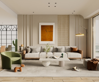 Modern A Living Room-ID:698676115