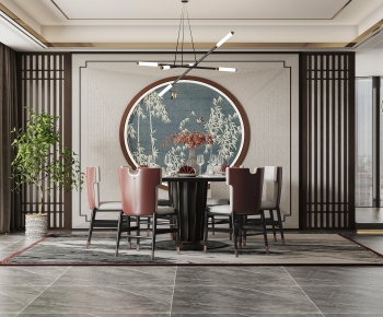 New Chinese Style Dining Room-ID:814483881