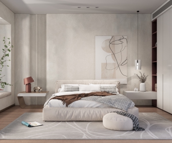 Modern Wabi-sabi Style Bedroom-ID:255562073