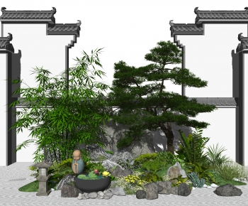 New Chinese Style Garden-ID:542654048