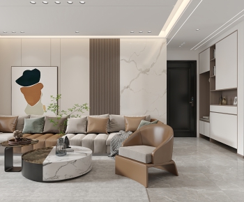 Modern A Living Room-ID:245254997