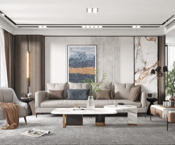 Modern A Living Room-ID:493992096