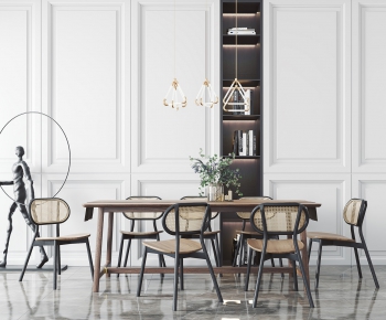 Modern Dining Table And Chairs-ID:495851075