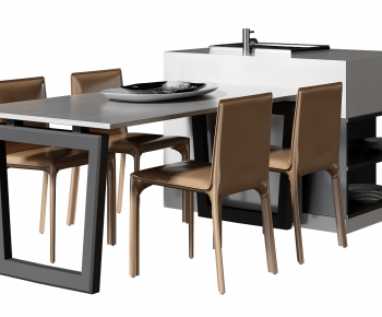 Modern Dining Table And Chairs-ID:487039196