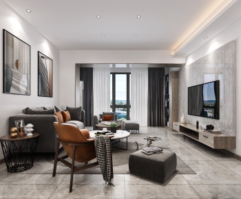 Modern A Living Room-ID:942373042