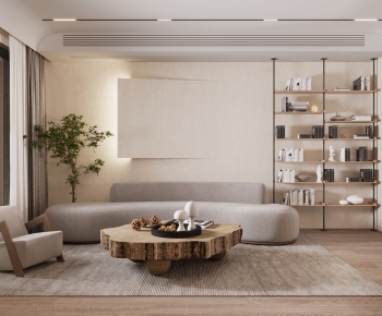 Wabi-sabi Style A Living Room-ID:495445975
