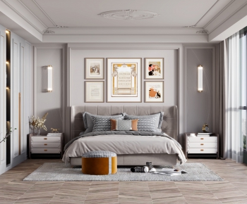 Simple European Style Bedroom-ID:569664007