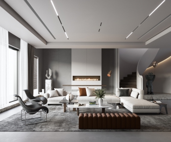 Modern A Living Room-ID:832499986