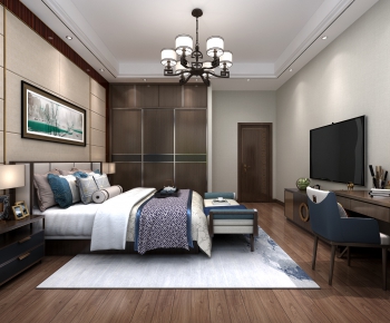 New Chinese Style Bedroom-ID:848547949