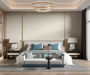 New Chinese Style Bedroom-ID:633438115