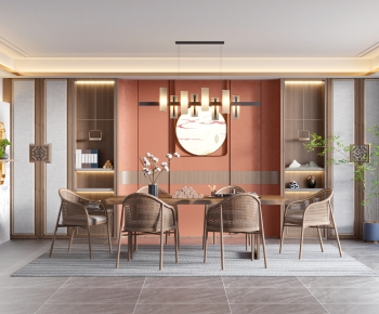 New Chinese Style Dining Room-ID:164297108