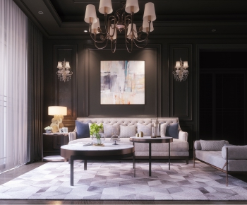New Classical Style A Living Room-ID:479438073