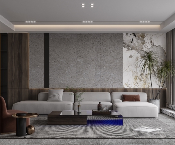 Wabi-sabi Style A Living Room-ID:709960514
