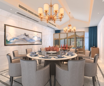 New Chinese Style Dining Room-ID:894804008