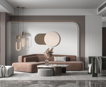 Modern A Living Room-ID:924691922