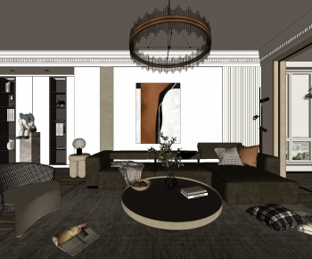 Modern A Living Room-ID:679025898