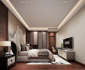 New Chinese Style Bedroom-ID:228617912