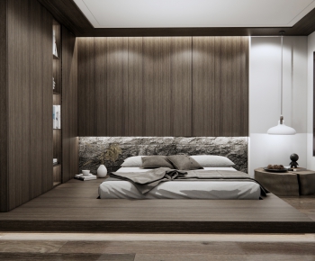 Wabi-sabi Style Bedroom-ID:329118012