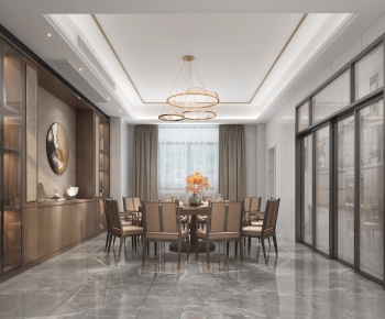 New Chinese Style Dining Room-ID:905320881