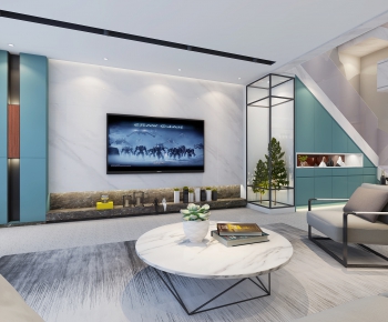 Modern A Living Room-ID:803826098