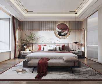 New Chinese Style Bedroom-ID:288064962