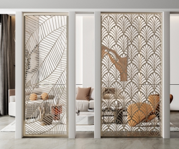 Modern Metal Screen Partition-ID:637373928