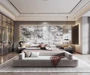 New Chinese Style Bedroom-ID:727925068