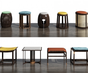 New Chinese Style Stool-ID:358078004