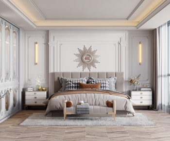 Simple European Style Bedroom-ID:761450051